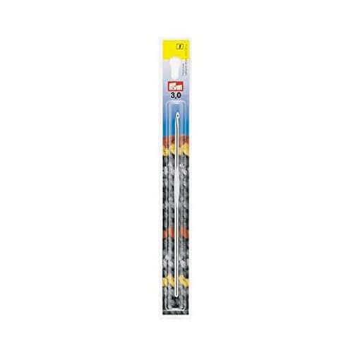 Prym Häkelnadeln ohne Griff ALU 14 cm 3,50 mm silberfarbig Woll-Häkelnadel, Aluminium, 3,5 mm von Prym