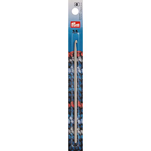 Prym Häkelnadeln ohne Griff ALU 14 cm 4,00 mm silberfarbig Woll-Häkelnadel, Aluminium, 4,0 mm von Prym