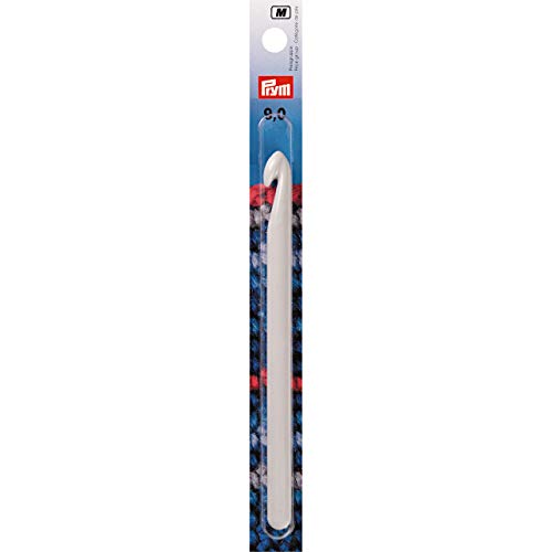 Prym Häkelnadeln ohne Griff KST 14 cm 7,00 mm grau Woll-Häkelnadel, Kunststoff, 7,0 mm, 218500-1 von Prym