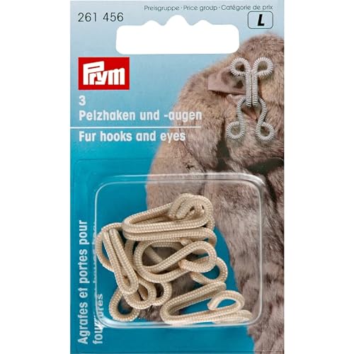 Prym Haken und Auge, Plastic, Beige, Eine Grösse, 3 von Prym