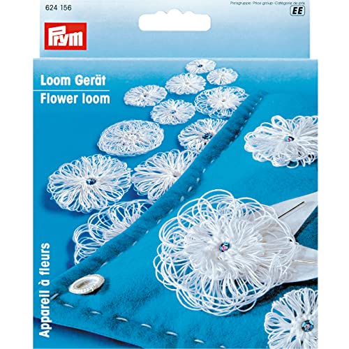 Prym 624156 Gerät rund Flower Loom, violett, pflaumenblau/Taubengrau, 1 Stück von Prym