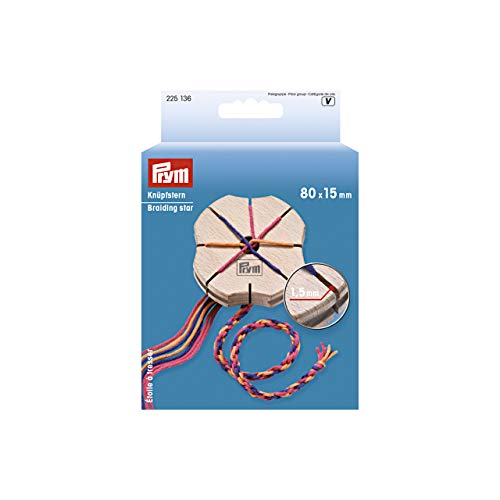 Prym Knüpfstern, Holz: 100%, beige, 80 x 15mm von Prym