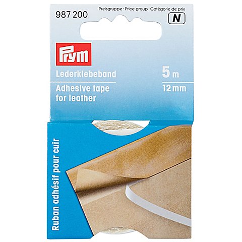 Prym Lederklebeband, selbstklebend, Breite: 12 mm, Länge: 5 m von Prym