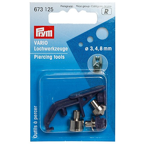 Prym Lochwerkzeuge für Lochgröße: 3, 4 und 8 mm Ø von Prym