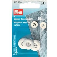 Magnet-Annähknöpfe silber 19mm 3 Stück von Prym