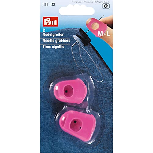 Prym 611103 pink Nadelgreifer Silikon M + L, Einheits Größe von Prym