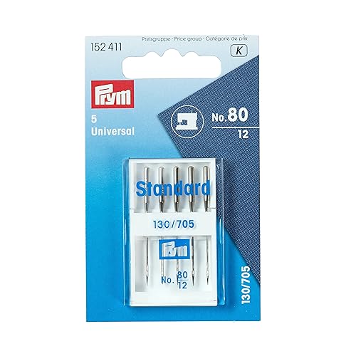 Prym Nähmaschinennadeln 130/705 Standard 80 Flachkolben von Prym