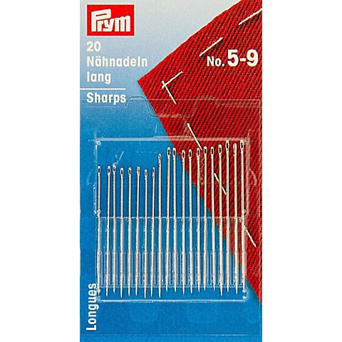 Prym Nähnadeln, Stärke: 0,6–0,8 mm, Länge: 34–40 mm, Inhalt: 20 Stück von Prym