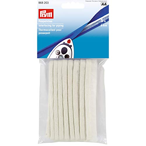 Prym Paspelvlies 6 mm, Polyester, weiß von Prym