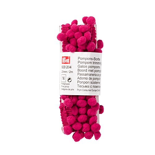 Prym Pompon, Schneiden 20 mm Polyester, pink, 12,5 x 5 x 2,7 cm von Prym