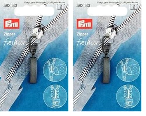 Prym Reißverschluss, Metal, Schwarz, Eine Grösse (Packung mit 2) von Prym