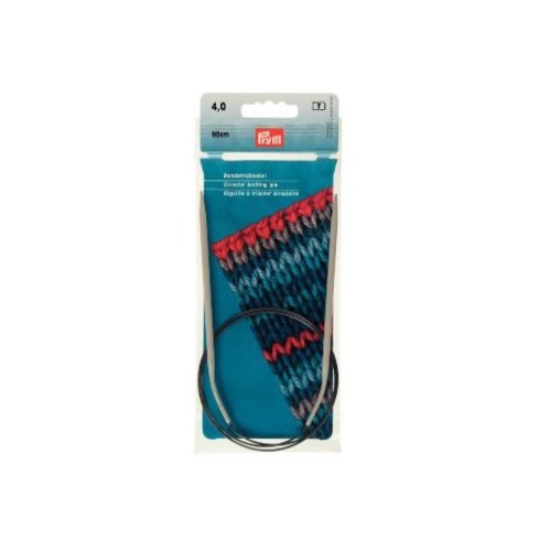 Prym Rundstricknadeln, Aluminium: 100%, grau, Ø 4mm, 80cm von Prym