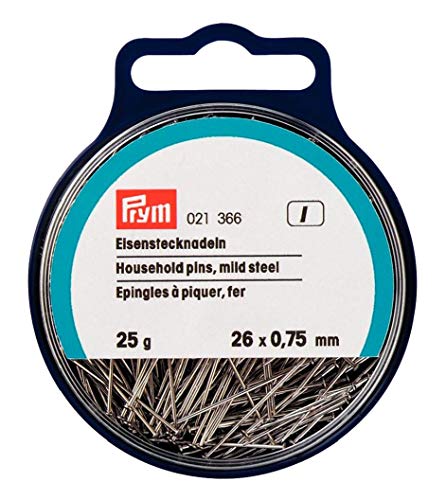 Prym 021366 Stecknadeln, 0,75 x 26mm, silberfarbig von Prym