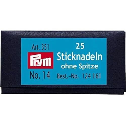 Prym Tapestry Embroidery Ndls. Blunt Point 14 SI-col 1.90x60mm, Silber von Prym