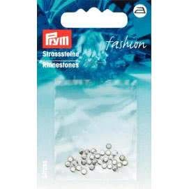 PRYM 403710 Rhinestones for ironing on Size 3mm silver-coloured, 30 pieces von Prym