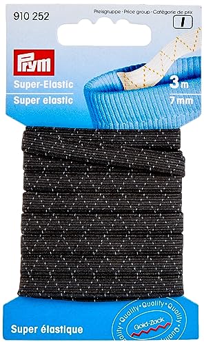 Prym Super-Elastic 7 mm schwarz von Prym