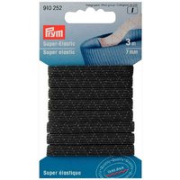 Super-Elastic Gummi schwarz 7mm 3m von Prym