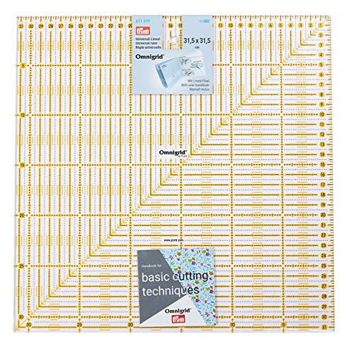 Prym Universal 31,5 x 31,5 cm Omnigrid Lineal, Kunststoff, transparent von Prym