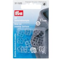 Prym Unternähknöpfe 11mm transparent von Prym