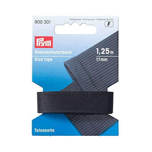 Prym dunkelgrau Hosenschonerband, 100% PES, 17 mm, 900301-1 von Prym