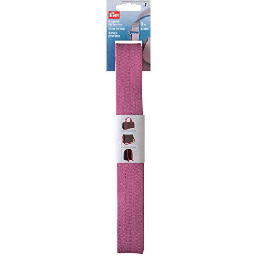 Prym pink Gurtband für Taschen 30 mm, Baumwolle von Prym