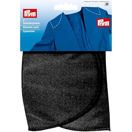 Prym schwarz 993872 Schulterpolster Halbmond PA XL, Polyester, 2 x 1 x 1 cm von Prym