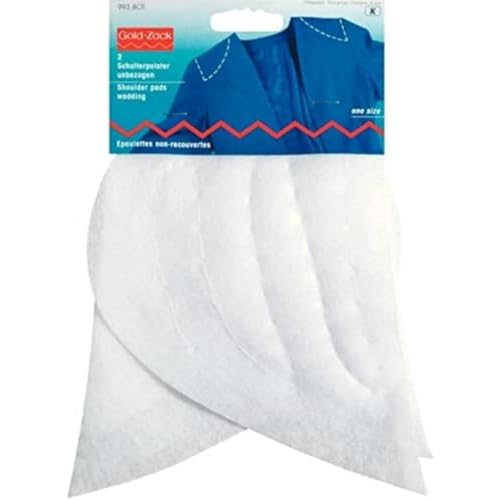 Prym weiß 993801 Schulterpolster Halbmond unbezogen PES, Polyester: 100% 210 x 140 x 10 mm, 2 Stück von Prym