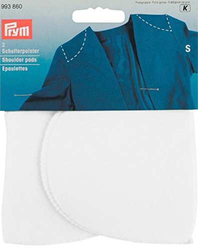 Prym weiß 993860 Schulterpolster Halbmond PA S, Polyester, 15.0 x 12.5 x 4.5 cm von Prym