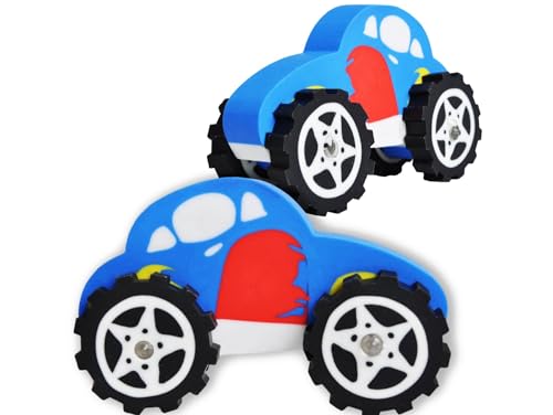 PrzydaSie Radiergummi Rennsportwagen Modell Spielzeug Spielzeug Gastgeschenk Geschenke Auto-Form Gummiradiergummi- 3D Kleines Auto entfernbare Karikatur-Briefpapier-Schule Büro-Radiergummi Farbe Blau von Przydasie