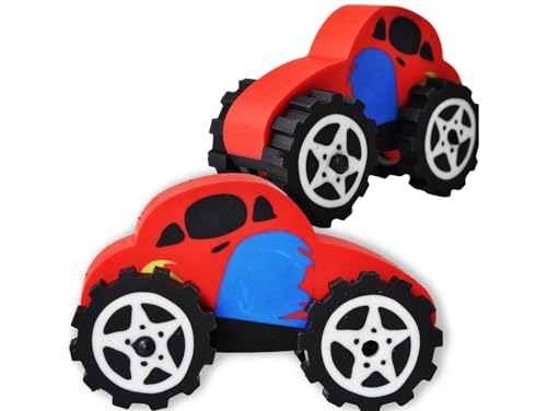 PrzydaSie Radiergummi Rennsportwagen Modell Spielzeug Spielzeug Gastgeschenk Geschenke Auto-Form Gummiradiergummi- 3D Kleines Auto entfernbare Karikatur-Briefpapier-Schule Büro-Radiergummi Farbe Rot von Przydasie