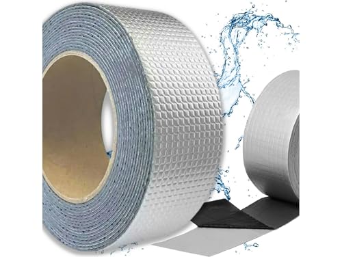 Przydasie Butylband 5 m x 50 mm – wasserdicht & UV-beständig – mit Aluminiumverstärkung – extra starker Kleber – ideal für Haus, Auto & Dachabdichtung von Przydasie