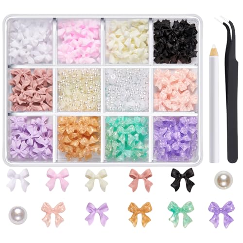 1 Box 3D-Nägel, Charm, Strass, Nägel, Kunstzubehör, Harz, Nageldekoration, für Nagel-Enthusiasten von Psdndeww