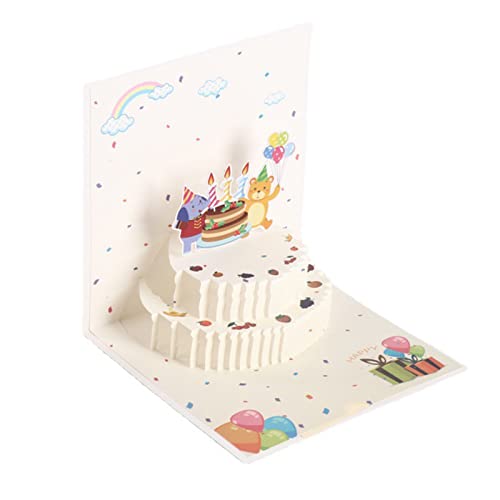 3D Kuchen Geburtstag Grußkarte Faltbare Grußkarte Festival Urlaub Papierkarten Für Geburtstag Hochzeit Neujahr Grußkarte Display von Psdndeww