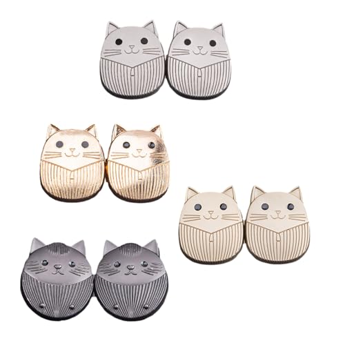 4 Paar Lovely Cats Button Pins Jeans Waist Tightener Removable Trouser Button Pin Waist Buckle Jeans Button Pins von Psdndeww