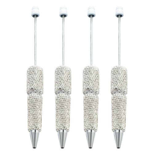 4 Stück Diamantperlen-Kugelschreiber, weicher Schreibstift, 1,0 mm Kugelschreiber, Schulbedarf von Psdndeww