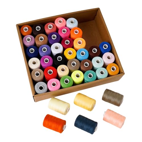 42 Spulen Polyester Nähgarn 1000 Yards/Spule Nähmaschine Stickerei Stickerei Quilten von Psdndeww