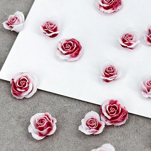 50 Stück 3D Kamelie Blumen 3D Nagel Blumen für Nail Art Mode Schmuck von Psdndeww