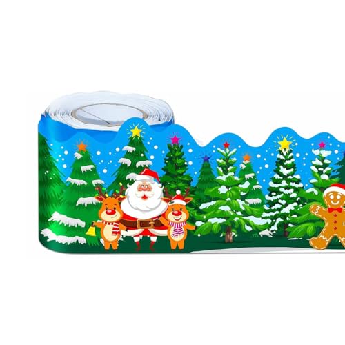 59ft Bulletin Board Borders Borders Weihnachtsmotiven Trimm Wandtattoos Für Schulbüro Whiteboard Chalkboard Dekoration von Psdndeww