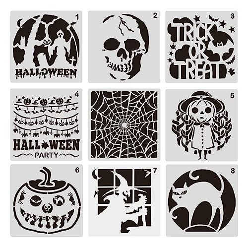 Halloween-Stanzformen, Schablonen, Bastelarbeiten, Papierkarten, Kartenherstellung, Papierkartenform von Psdndeww
