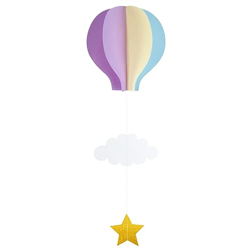 Heißluftballon und Stern zum Aufhängen, ideal für Hochzeitstage, schöne hängende Ornamente von Psdndeww