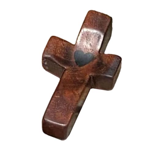 Kreuz aus Holz, bequeme kleine Handtasche, für christliches Gebet, zum Stressabbau, ermutigendes Geschenk von Psdndeww