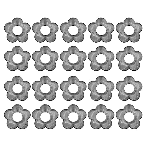 Psdndeww 20 x lose Acrylperlen, Blumen-Perlen, Bonbonfarben, Abstandshalter, bunte Perlen, Rahmen, Schmuckherstellung, Handwerk, wie beschrieben von Psdndeww