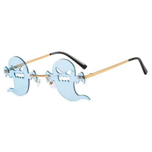 Psdndeww Halloween Brille Rahmenlos Metall Halloween Cosplay Party Halloween Party Dekoration von Psdndeww