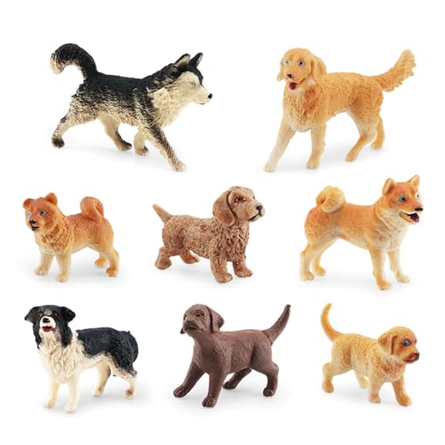 Zahlen Hund Zahlen Set für Hundekuchen Muffins Set Realistische Spielzeuge Welpe Figur von Psdndeww