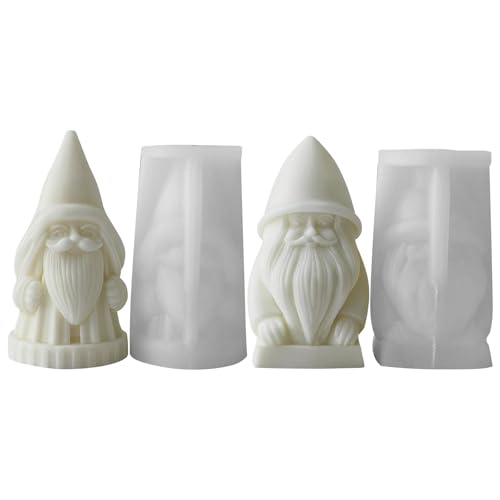 3D Weihnachtsmann Silikonform Santa Claus Kerzenformen Seifenform Weihnachten Gießformen Antihaft Fondant Formen Schokoladenform Backformen Für Handarbeit Ornamente Duftkerze von Psooyth