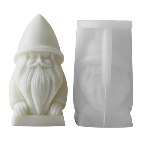 3D Weihnachtsmann Silikonform Santa Claus Kerzenformen Seifenform Weihnachten Gießformen Antihaft Fondant Formen Schokoladenform Backformen Für Handarbeit Ornamente Duftkerze von Psooyth