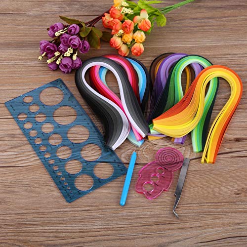 11Pcs Paper Quilling Kit Quilling Werkzeuge und Zubehör Box Papier Quiller Set mit allen notwendigen Werkzeugen und Aufbewahrungsbox für Anfänger Hobbiest Advanced Quillers Kunst handgefertigtes Baste von Pssopp