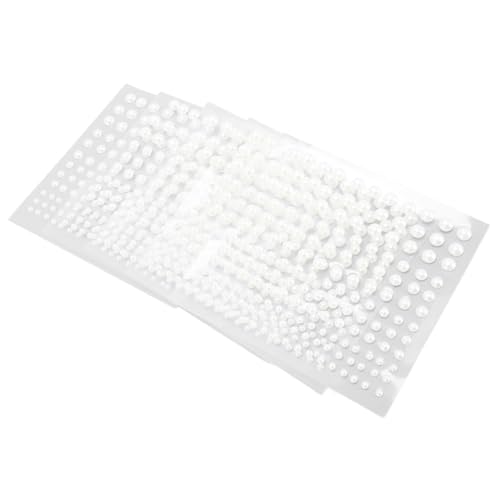 Perlenaufkleber, 825pcs Flache Rückenperlen in 4 Größen Starker Klebstoff -Gesichts -Make -up -Nagel -Handy -Dekor für das Handwerk von Scrapbooking Decoring von Pssopp