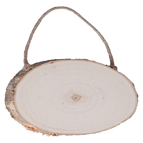 10 Stück Holzscheiben Oval Holztür Anhänger Natur Buchsbaum DIY Türschild für Feiertagsdekorationen von Pssopp