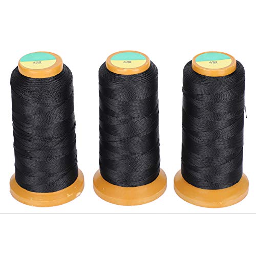 Pssopp 3Rolls Leather Sewing Waxed Thread Praktische Lange Nähgarnstränge Schmuck Craft Thread Polyester Cord für Webfaden Armband von Pssopp